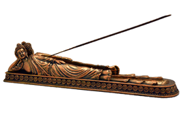 Copper Lying Down Buddha Incense Burner