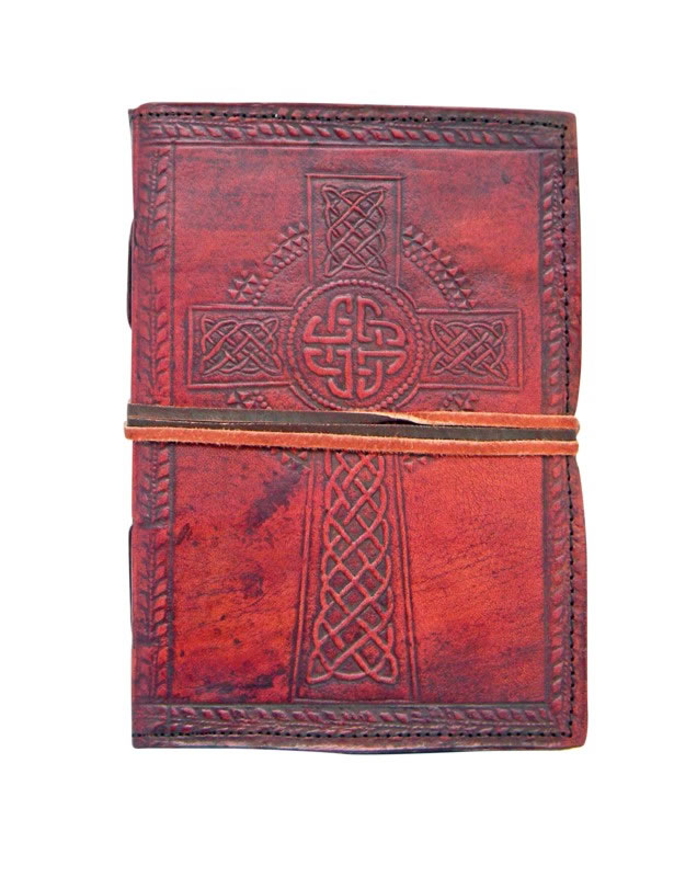 Celtic Cross LEATHER Journal