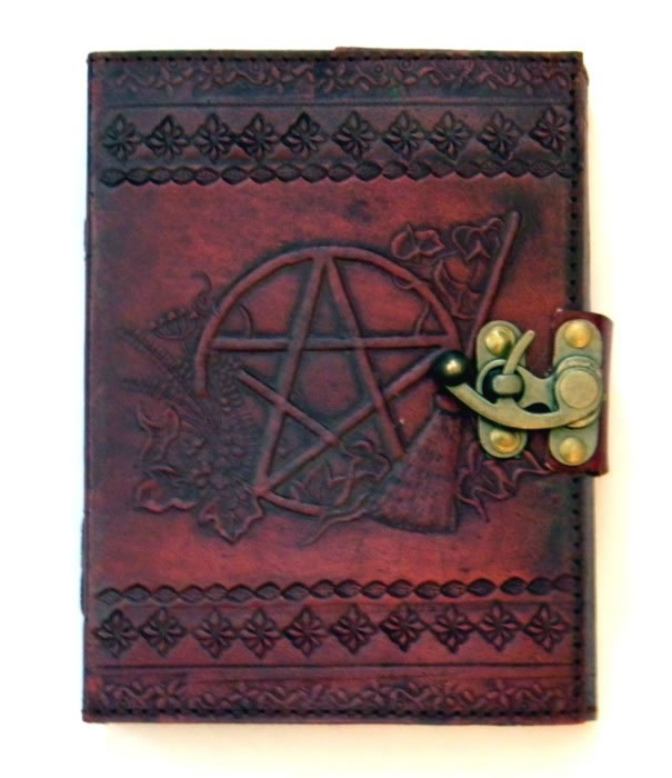 Sabrina Pentagram LEATHER Journal 5 x 7