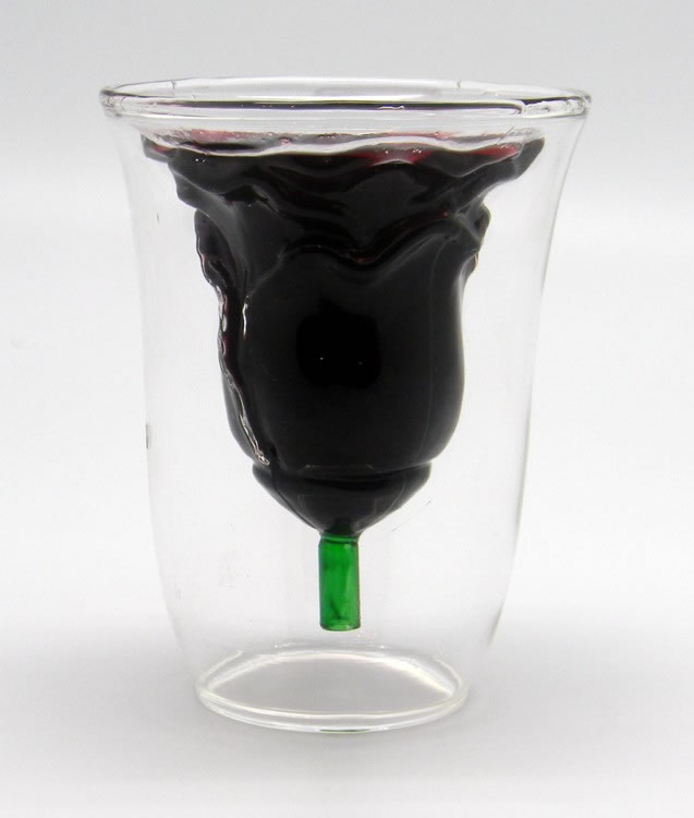 DouBle Walled Rose GLASS