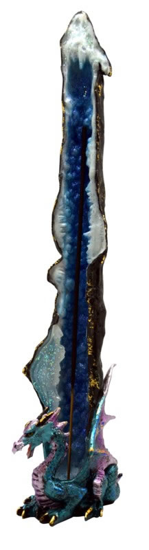 Blue DRAGON Standing Incense Burner