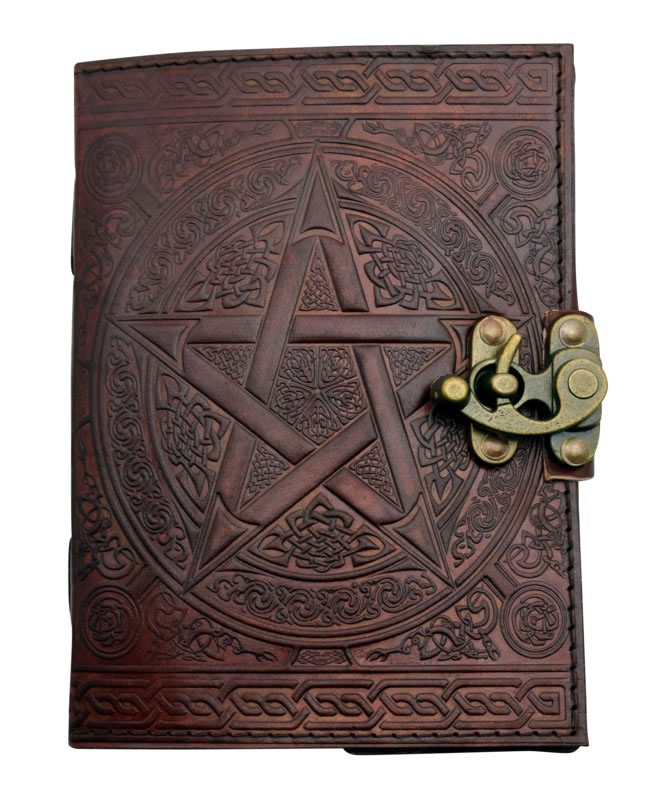 5 x 7 New Pentagram Brown LEATHER Journal