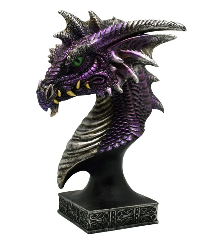 Purple DRAGON on Pedestal