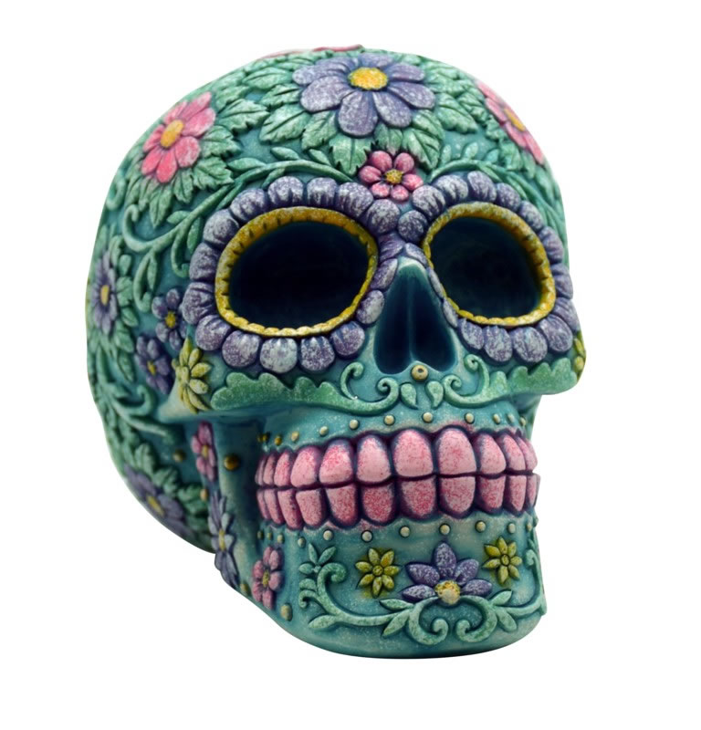 Aqua Color Sugar SKULL Bank