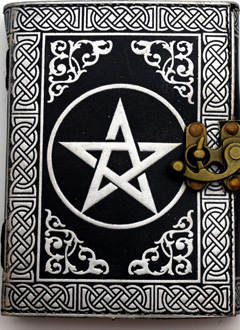 Sliver/Black Pentagram Journal