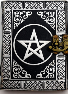 Sliver/BLACK Pentagram Journal