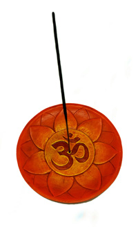 OM Flat Incense Burner