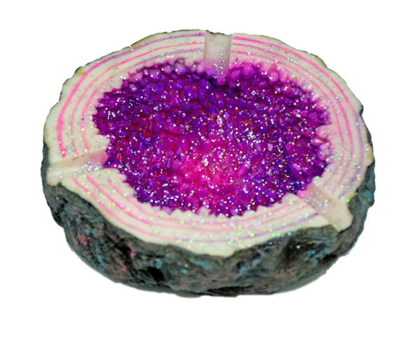 Purple Crystal Ashtray 