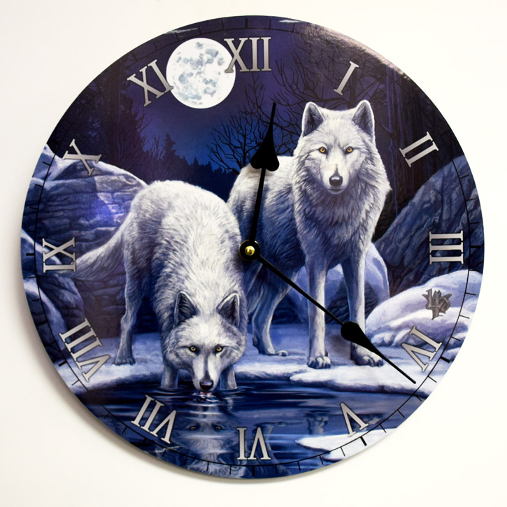 Lisa Parker Fairy Wolf CLOCK 