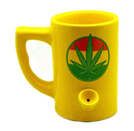 Yellow Leaf Pipe Mug