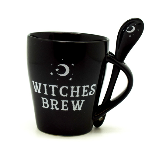 Sottobicchiere In Ceramica Witches Brew – Design Gotico Alchemico – 10 Pezzi Unici Da Collezione